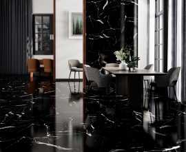 Керамогранит Statuario Black Eurotile Ceramica