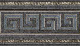 Керамогранит 261125 GREEK Naturale ANTRACITE/ORO Fascia 12.5Х80