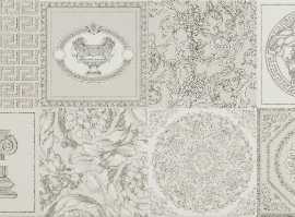 Плитка 68890 DECORATO BIANCO PATCHWORK PLATINO mix 25x75