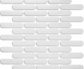 Мозаика R-345 керамика матовая (2,3*9,8) 30*30