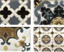 Плитка Conjunto Arezzo Oro (компл из 4-х шт) 7.5x15