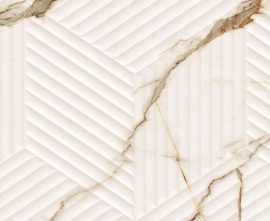 Плитка LE63063A-F53 Bianco Carrara Oro Cubo Rectificado 30х60