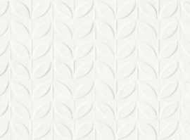 Плитка RA6J Vida Struttura Foglia 3D Bianco Rett 30x90