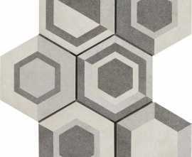 Керамогранит R4DT Rewind Decoro Geometrico Vanilla 21х18.2