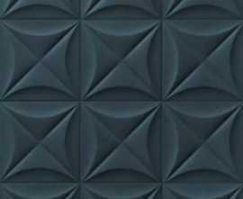 Керамогранит E066 4D Flower Deep Blue 20х20
