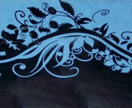 Плитка Keret Olga Azul Plata Decor 25x50