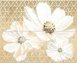 Плитка Sfumato Beige Floret панно (комплект 2шт) 50.5x40.2