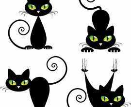 Плитка Декор Black cat 2 10х10