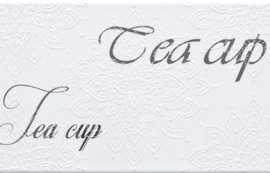 Плитка Decor Veronika Brillo Tea Cup Blanco 10x40