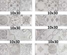 Плитка Antique gris brillo bisel 10x30