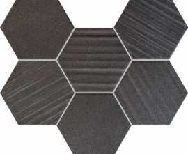 Мозаика Ms-Horizon hex black 28,9x22,1