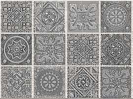 Плитка Grazia Grey Nefertiti Декор 20,1x40,5