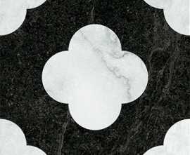 Керамогранит 4101200 Dandy Pin Black White 18,6x18,6