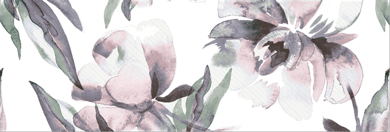 Плитка LE 93900A-DEC15S Blanco Satinado Decor Flor Primavera Rectificado 30x90