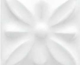 Плитка ADST4053 Taco Relieve Flor №1 Snow Cap 3х3