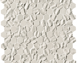 Мозаика fOYZ Bloom White Star Esagono Mosaico 29,5x32,5