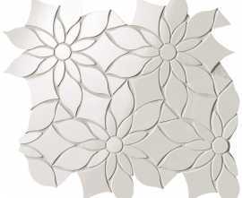 Мозаика fQKY Onice Neve Daisy Mosaico 29x31.9