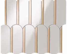 Мозаика fQKQ Onice Neve Onice Miele Archs Mosaico 28.2x31