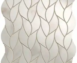 Мозаика fQMQ Calacatta Oro Leaves Mosaico 25.9x30.9