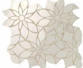 Мозаика fQKW Calacatta Delicato Daisy Mosaico 29x31.9