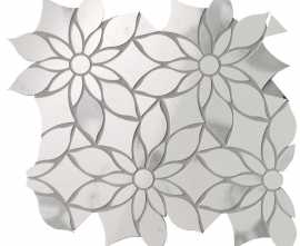 Мозаика fQKX Carrara Superiore Daisy Mosaico 29x31.9