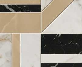 Мозаика fQKB Calacatta Delicato / Onice Miele / Nero Elegante Deco Mosaico 30x30