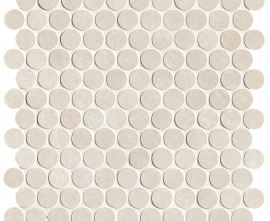 Мозаика fRNM Nobu White Gres Round Mosaico Matt 29,5x32,5