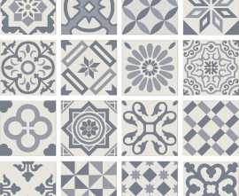 Плитка PT01950 ANTIGUA DECOR AZUL 20X20