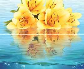 Плитка P2-2 Ocean flowers P2-2D240 Панно из 2-х плиток 30х40
