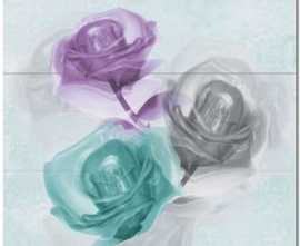 Плитка Composicion Rosas AMT 3pzs 75x75