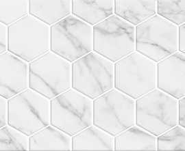 Плитка Декор Marble Гексо белый 30х60