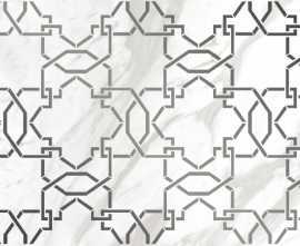 Плитка A16015 вставка Royal stone узор белый 29,8x59,8