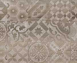 Плитка Альбервуд Декор 1 коричневый 1664-0165 20х60