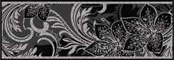 Плитка 1501-0047 Бордюр Азур черный 8,5x25