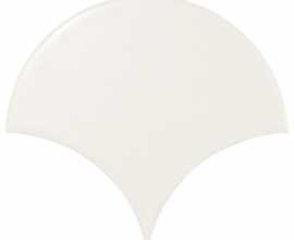 Плитка 21977 Scale Fan White Matt 10,6х12