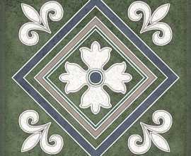 Плитка Smalto Decor Verde 2 15x15