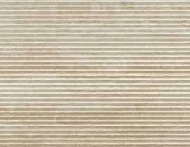 Плитка RCUT Travertino Wall Struttura 3D Pli Vein Beige Rett 40x120