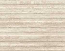 Плитка RCUN Travertino Wall Struttura 3D Dorica Vein Beige Rett 40x120