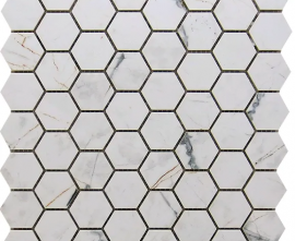 Мозаика MK.HEX.INV WH LP The Room 6.5mm 29.7x28.5
