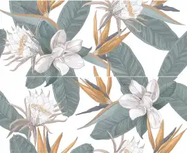 Плитка Панно Calacatta Ivori Strelitzia 50,5*40,2