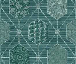 Плитка Декор Devore Indigo Geometria 31.5x63