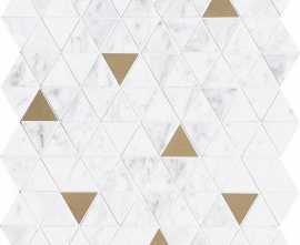 Мозаика M8H0 Allmarble Wall Altissimo Satin Mosaico Tria 40х43