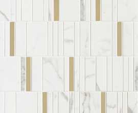 Мозаика M8H9 Allmarble Wall Statuario Mosaico Barcode Lux 40х40