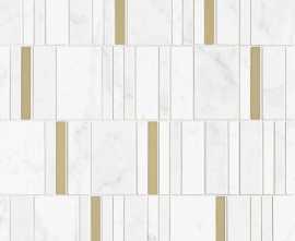 Мозаика M8HA Allmarble Wall Altissimo Mosaico Barcode Lux 40х40