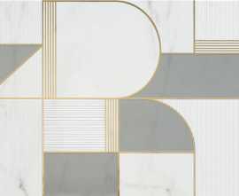 Плитка M8T3 Allmarble Wall Statuario Satin Decoro Club 40x120