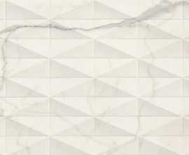 Плитка M6TD Allmarble Wall Statuario Struttura Pave Satin 3D Rett. 40х120