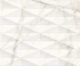 Плитка M6TK Allmarble Wall Golden White Struttura Pave Satin 3D 40х120