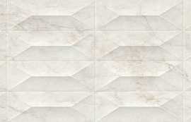 Плитка M4PE Marbleplay Calacatta Struttura Gem 3D Rett. 30х90