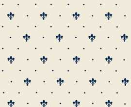 Плитка GL11-08 Giglio Blu Su Panna 20x20