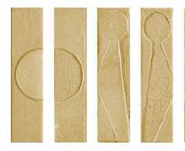 Керамогранит 118622 Koine Alphabet Ocra 4,5x18,6